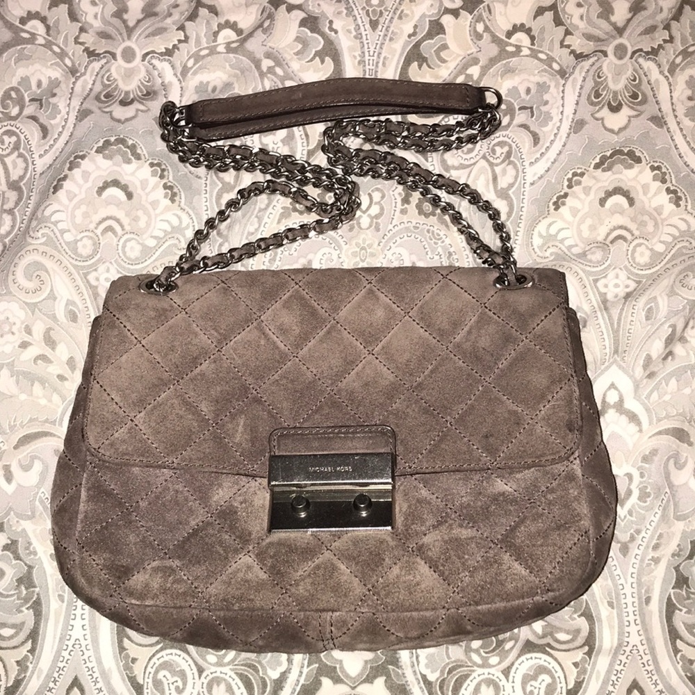Michael Kors Sloan Large Suede Shoulder Bag